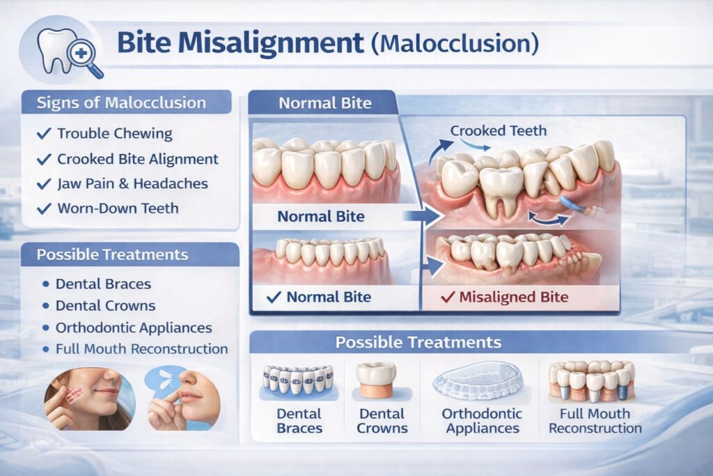 bite misalignment malocclusion