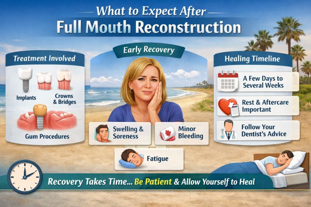 what to expect after full mouth reconstruction